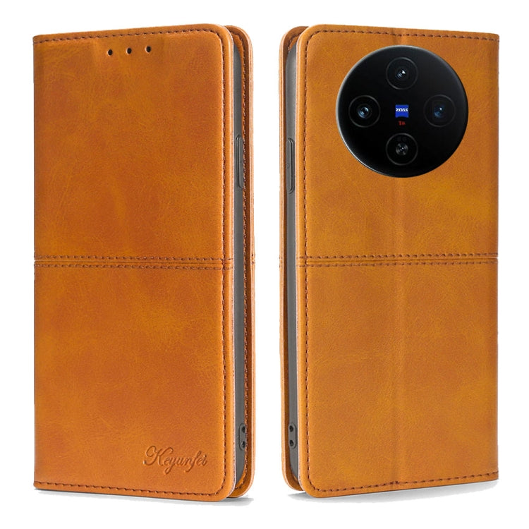 Cow Texture Magnetic Leather Phone Case, For vivo X100s, For vivo Y38 5G / T3x Global, For vivo V30e 5G Global, For vivo iQOO Z9x 5G