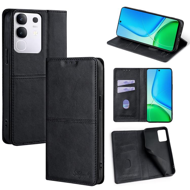 Cow Texture Magnetic Leather Phone Case, For vivo Y39 5G Global, For vivo V50 Lite 5G, For vivo Y29s 5G / Y04 4G, For vivo Y29 4G Global