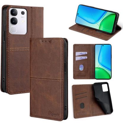 Cow Texture Magnetic Leather Phone Case, For vivo Y39 5G Global, For vivo V50 Lite 5G, For vivo Y29s 5G / Y04 4G, For vivo Y29 4G Global