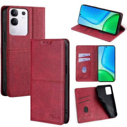 Cow Texture Magnetic Leather Phone Case, For vivo Y39 5G Global, For vivo V50 Lite 5G, For vivo Y29s 5G / Y04 4G, For vivo Y29 4G Global