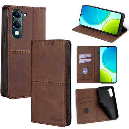 Cow Texture Magnetic Leather Phone Case, For vivo Y39 5G Global, For vivo V50 Lite 5G, For vivo Y29s 5G / Y04 4G, For vivo Y29 4G Global