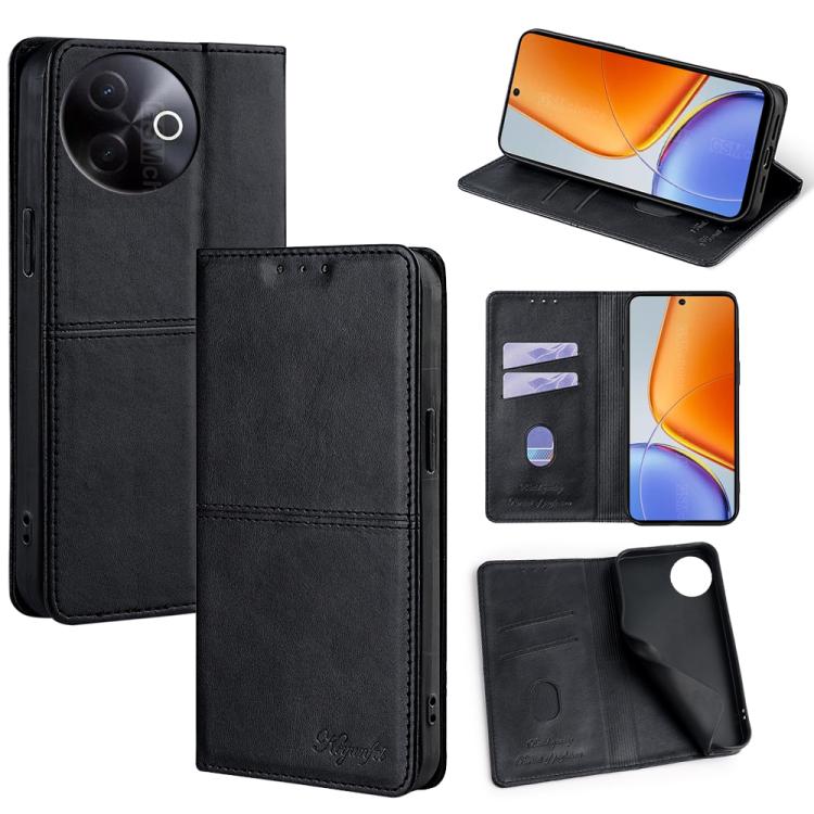 Cow Texture Magnetic Leather Phone Case, For vivo Y39 5G Global, For vivo V50 Lite 5G, For vivo Y29s 5G / Y04 4G, For vivo Y29 4G Global