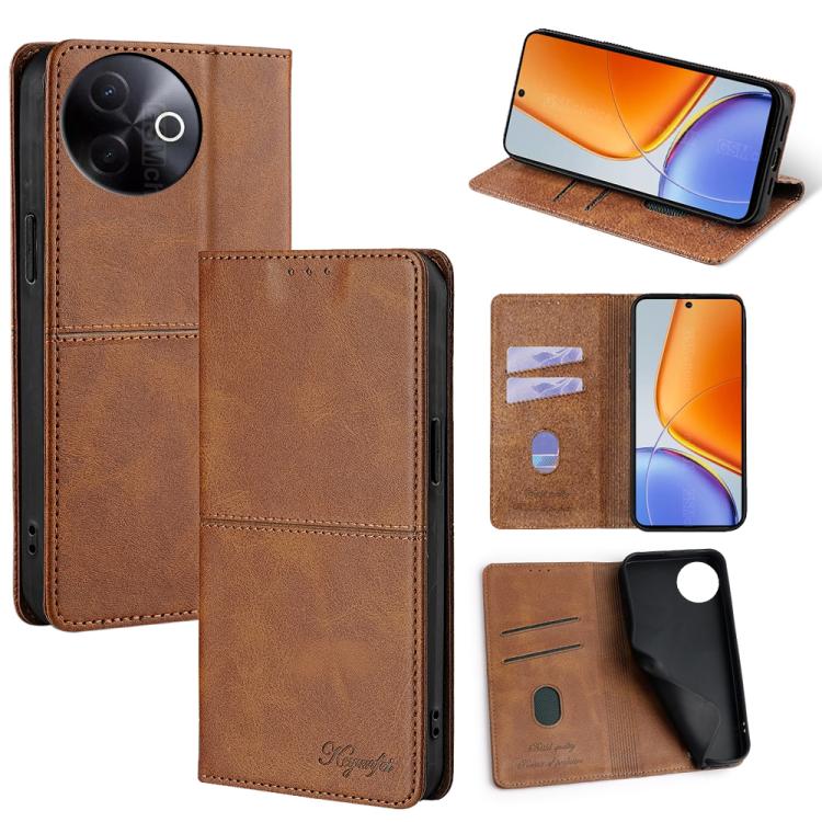 Cow Texture Magnetic Leather Phone Case, For vivo Y39 5G Global, For vivo V50 Lite 5G, For vivo Y29s 5G / Y04 4G, For vivo Y29 4G Global