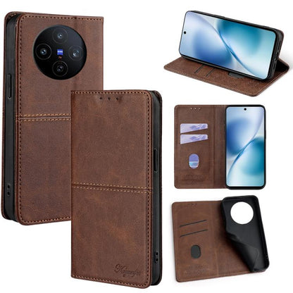 Cow Texture Magnetic Leather Phone Case, For vivo X300 5G, For vivo V60 Lite 5G Global, For vivo V60 5G Global, For vivo X200s 5G