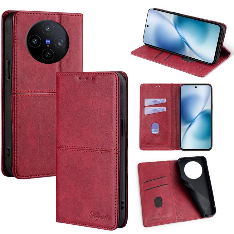 Cow Texture Magnetic Leather Phone Case, For vivo X300 5G, For vivo V60 Lite 5G Global, For vivo V60 5G Global, For vivo X200s 5G