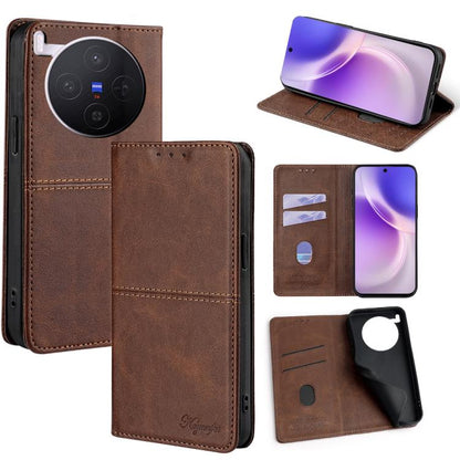 Cow Texture Magnetic Leather Phone Case, For vivo X300 5G, For vivo V60 Lite 5G Global, For vivo V60 5G Global, For vivo X200s 5G
