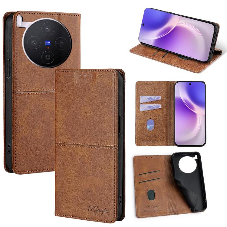 Cow Texture Magnetic Leather Phone Case, For vivo X300 5G, For vivo V60 Lite 5G Global, For vivo V60 5G Global, For vivo X200s 5G