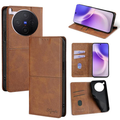 Cow Texture Magnetic Leather Phone Case, For vivo X300 5G, For vivo V60 Lite 5G Global, For vivo V60 5G Global, For vivo X200s 5G