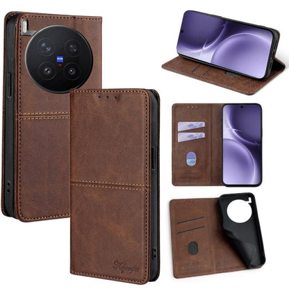 Cow Texture Magnetic Leather Phone Case, For vivo V70 FE 5G, For vivo Y05 4G, For vivo Y500i 5G, For vivo X300 Pro 5G
