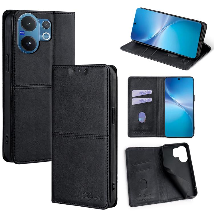 Cow Texture Magnetic Leather Phone Case, For vivo X300 5G, For vivo V60 Lite 5G Global, For vivo V60 5G Global, For vivo X200s 5G
