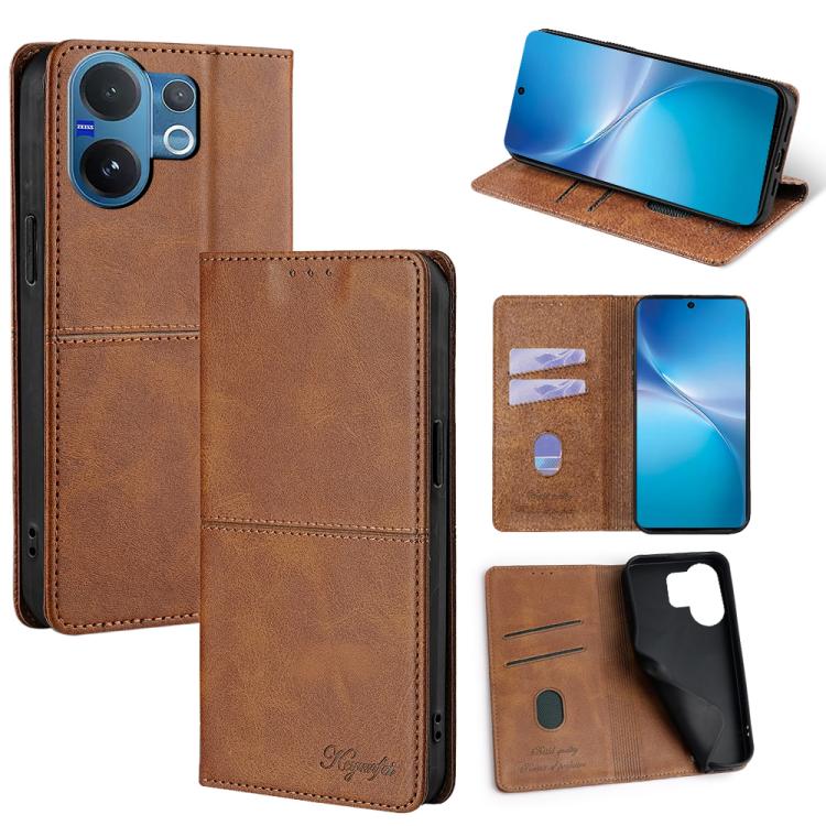Cow Texture Magnetic Leather Phone Case, For vivo X300 5G, For vivo V60 Lite 5G Global, For vivo V60 5G Global, For vivo X200s 5G