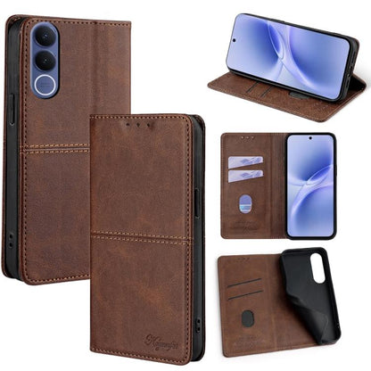 Cow Texture Magnetic Leather Phone Case, For vivo V70 FE 5G, For vivo Y05 4G, For vivo Y500i 5G, For vivo X300 Pro 5G