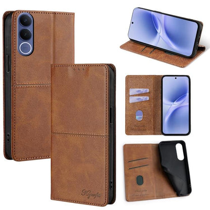 Cow Texture Magnetic Leather Phone Case, For vivo V70 FE 5G, For vivo Y05 4G, For vivo Y500i 5G, For vivo X300 Pro 5G