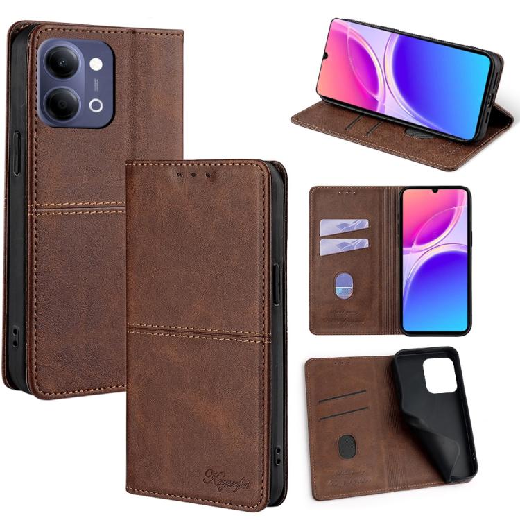 Cow Texture Magnetic Leather Phone Case, For vivo V70 FE 5G, For vivo Y05 4G, For vivo Y500i 5G, For vivo X300 Pro 5G