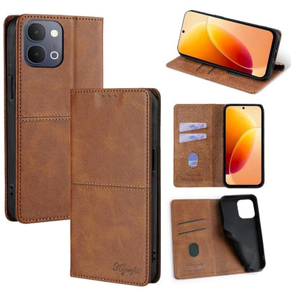 Cow Texture Magnetic Leather Phone Case, For vivo V70 FE 5G, For vivo Y05 4G, For vivo Y500i 5G, For vivo X300 Pro 5G