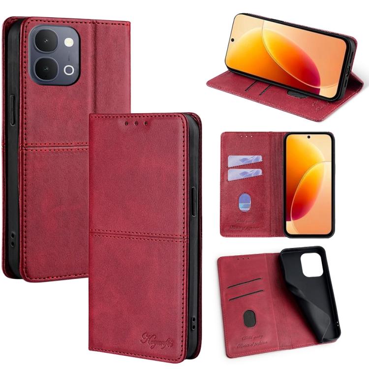 Cow Texture Magnetic Leather Phone Case, For vivo V70 FE 5G, For vivo Y05 4G, For vivo Y500i 5G, For vivo X300 Pro 5G