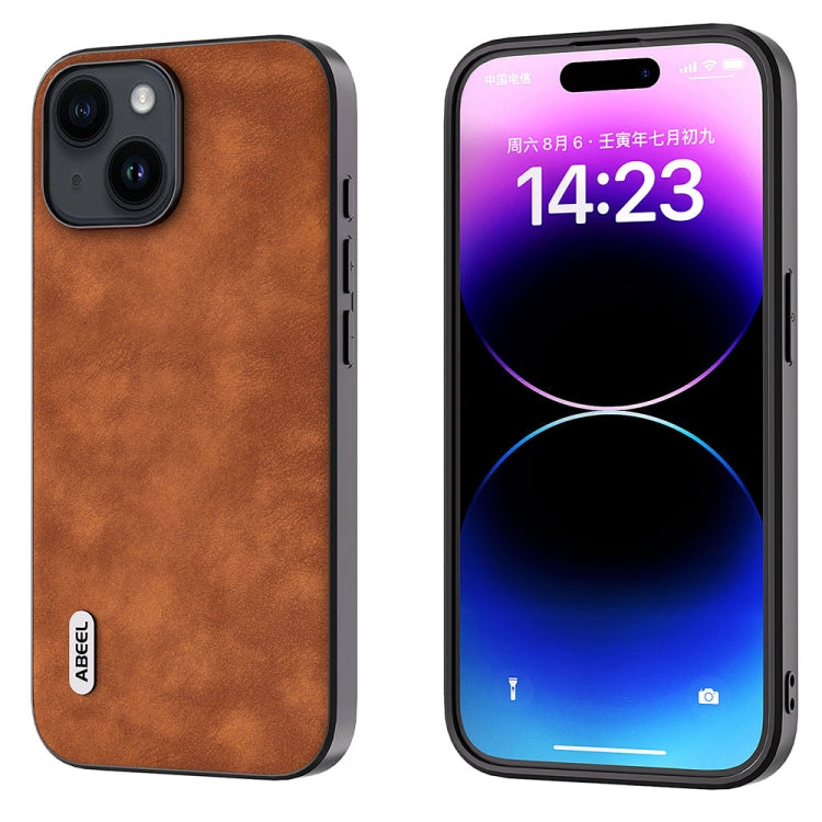 ABEEL Morocco Texture PU Phone Case, For iPhone 15 Pro Max, For iPhone 15 Pro, For iPhone 15 Plus, For iPhone 15