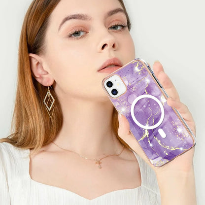 Marble Pattern Dual-side IMD Magsafe TPU Phone Case, For iPhone 11, For iPhone 11 Pro Apple Accessories engmar4259 More iPhone Cases - APEXEL INDIA - Mobile Lens - Mobile Camera Lens - Cellphone Accessories - Phone Lens - Smartphone Lens