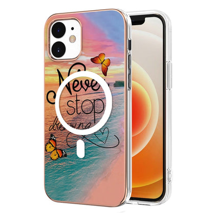 Marble Pattern Dual-side IMD Magsafe TPU Phone Case, For iPhone 12 / 12 Pro, For iPhone 12 Pro Max, For iPhone 11 Pro Max Apple Accessories engmar4246 More iPhone Cases - APEXEL INDIA - Mobile Lens - Mobile Camera Lens - Cellphone Accessories - Phone Lens - Smartphone Lens