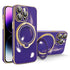 Multifunction Electroplating MagSafe Holder Phone Case, For iPhone 15 Pro Max, For iPhone 15 Pro, For iPhone 15 Plus, For iPhone 15 Apple Accessories engmul4248 iPhone 15 Pro Max - APEXEL INDIA - Mobile Lens - Mobile Camera Lens - Cellphone Accessories - Phone Lens - Smartphone Lens
