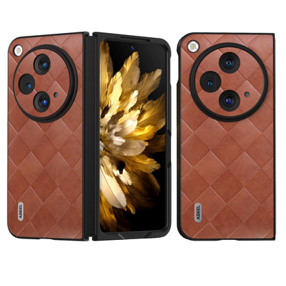 ABEEL Weave Plaid PU Phone Case, For OPPO Find N3, For OPPO Reno 10 / 10 Pro Global, For OPPO Find N3 Flip
