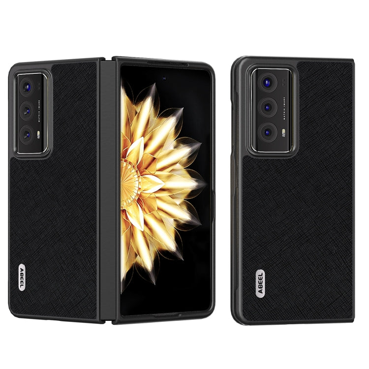ABEEL Cross Texture Genuine Leather Phone Case, For Honor Magic V Flip, For Honor Magic Vs2, For Honor Magic V2 engabe3760 Mobile Accessories - APEXEL INDIA - Mobile Lens - Mobile Camera Lens - Cellphone Accessories - Phone Lens - Smartphone Lens