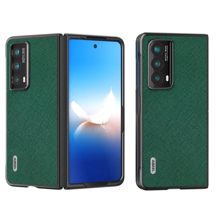 ABEEL Cross Texture Genuine Leather Phone Case, For Honor Magic V Flip, For Honor Magic Vs2, For Honor Magic V2 engabe3760 Mobile Accessories - APEXEL INDIA - Mobile Lens - Mobile Camera Lens - Cellphone Accessories - Phone Lens - Smartphone Lens