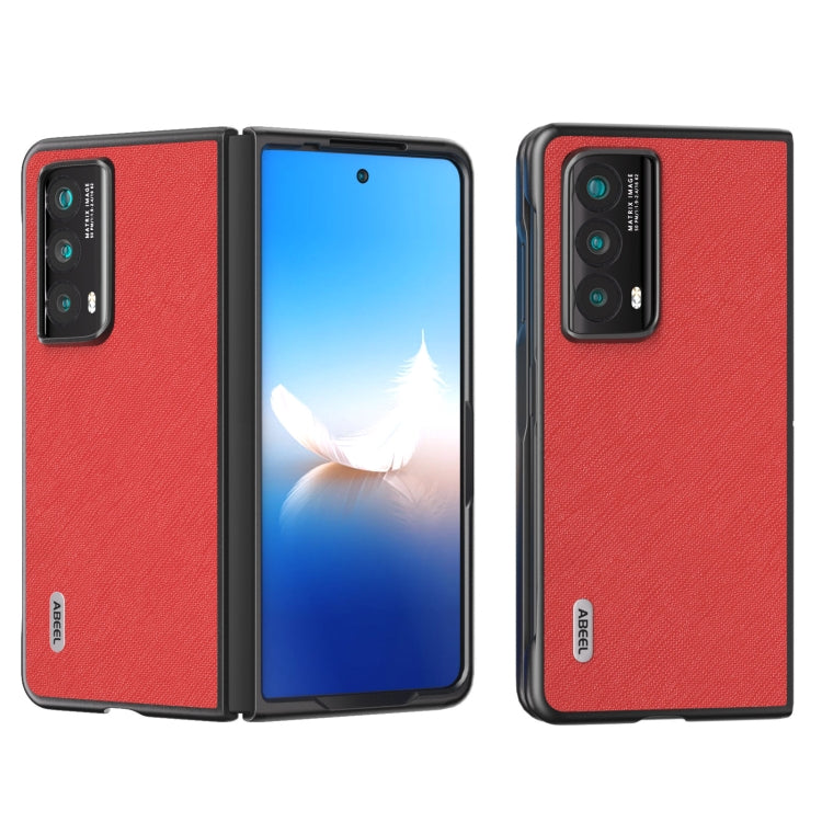 ABEEL Cross Texture Genuine Leather Phone Case, For Honor Magic V Flip, For Honor Magic Vs2, For Honor Magic V2 engabe3760 Mobile Accessories - APEXEL INDIA - Mobile Lens - Mobile Camera Lens - Cellphone Accessories - Phone Lens - Smartphone Lens