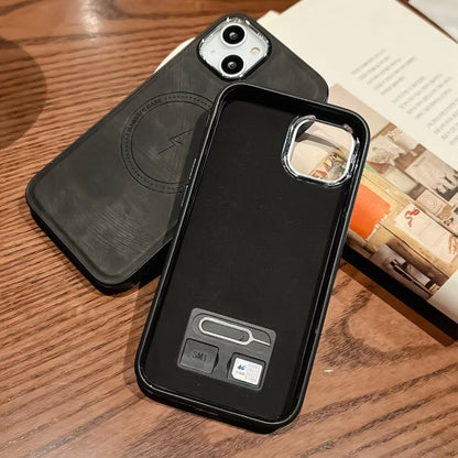 Side PU Hybrid TPU Magsafe Phone Case, For iPhone 11, For iPhone 11 Pro, For iPhone XR, For iPhone XS Max Apple Accessories engsid4325 More iPhone Cases - APEXEL INDIA - Mobile Lens - Mobile Camera Lens - Cellphone Accessories - Phone Lens - Smartphone Lens