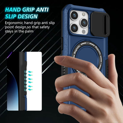 Sliding Camshield MagSafe Holder TPU Hybrid PC Phone Case, For iPhone 15 Pro Max, For iPhone 15 Pro Apple Accessories engsli4343 iPhone 15 Pro Max - APEXEL INDIA - Mobile Lens - Mobile Camera Lens - Cellphone Accessories - Phone Lens - Smartphone Lens