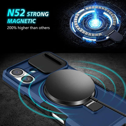 Sliding Camshield MagSafe Holder TPU Hybrid PC Phone Case, For iPhone 16 Plus, For iPhone 16 Apple Accessories engsli4366 iPhone 16 Plus - APEXEL INDIA - Mobile Lens - Mobile Camera Lens - Cellphone Accessories - Phone Lens - Smartphone Lens