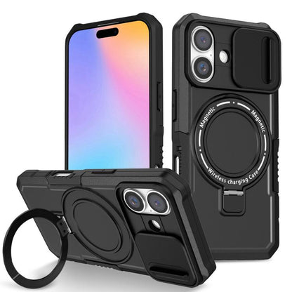 Sliding Camshield MagSafe Holder TPU Hybrid PC Phone Case, For iPhone 16 Plus, For iPhone 16 Apple Accessories engsli4366 iPhone 16 Plus - APEXEL INDIA - Mobile Lens - Mobile Camera Lens - Cellphone Accessories - Phone Lens - Smartphone Lens