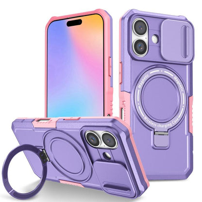 Sliding Camshield MagSafe Holder TPU Hybrid PC Phone Case, For iPhone 16 Plus, For iPhone 16 Apple Accessories engsli4366 iPhone 16 Plus - APEXEL INDIA - Mobile Lens - Mobile Camera Lens - Cellphone Accessories - Phone Lens - Smartphone Lens