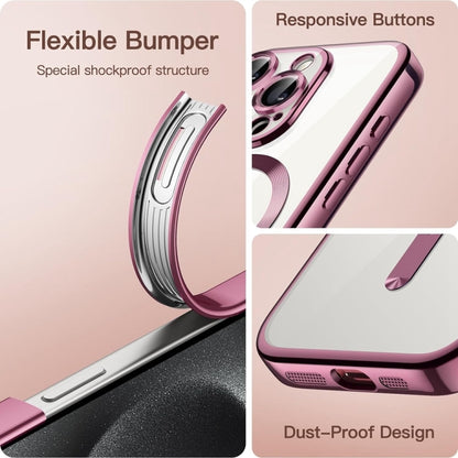 Transparent Electroplated Magsafe Magnetic TPU Phone Case, For iPhone 16 Pro Max, For iPhone 16 Pro, For iPhone 16, For iPhone 15 Pro Max Apple Accessories engtra4367 iPhone 16 Pro Max - APEXEL INDIA - Mobile Lens - Mobile Camera Lens - Cellphone Accessories - Phone Lens - Smartphone Lens