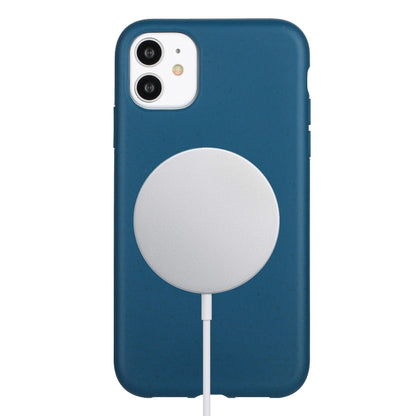 Wheat MagSafe Magnetic Straw Material + TPU Phone Case, For iPhone 11, For iPhone 11 Pro Apple Accessories engwhe4410 More iPhone Cases - APEXEL INDIA - Mobile Lens - Mobile Camera Lens - Cellphone Accessories - Phone Lens - Smartphone Lens