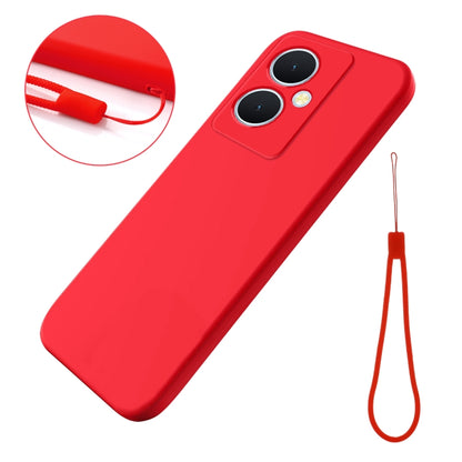 Solid Color Liquid Silicone Dropproof Full Coverage Phone Case, For vivo Y77t 5G
