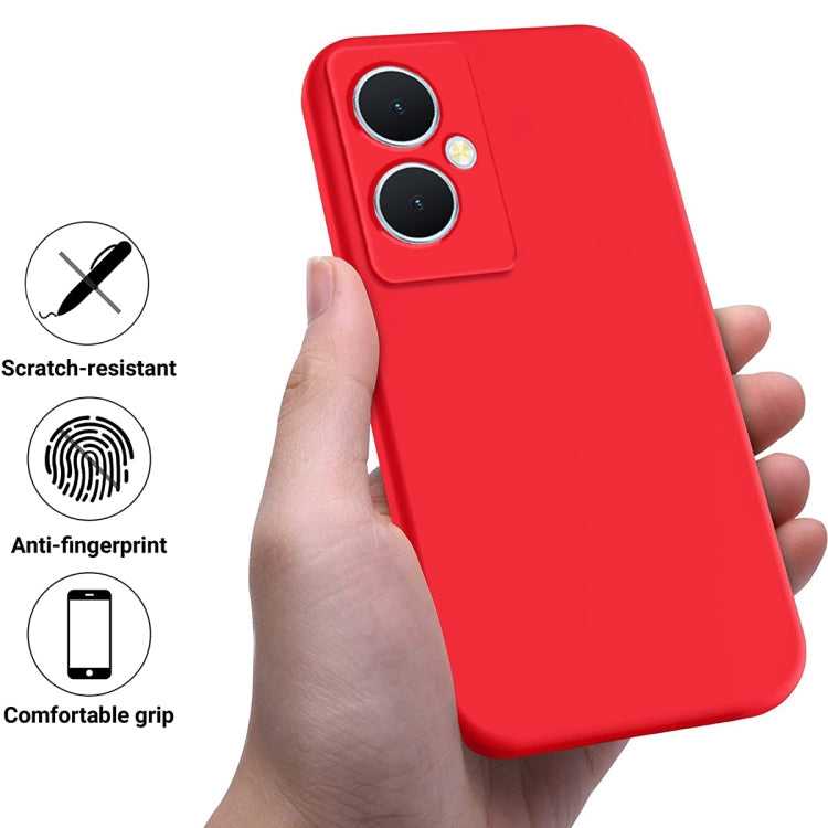 Solid Color Liquid Silicone Dropproof Full Coverage Phone Case, For vivo Y77t 5G