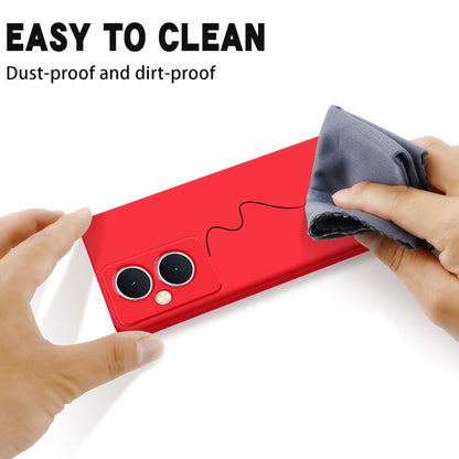 Solid Color Liquid Silicone Dropproof Full Coverage Phone Case, For vivo Y77t 5G