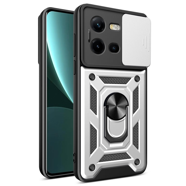 Sliding Camera Cover Design TPU+PC Phone Case, For vivo S17 Pro 5G/V29 5G, For vivo V25 5G/V25e 4G/X80 Lite 5G, For vivo T1 Pro