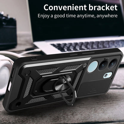Sliding Camera Cover Design TPU+PC Phone Case, For vivo S17 Pro 5G/V29 5G, For vivo V25 5G/V25e 4G/X80 Lite 5G, For vivo T1 Pro
