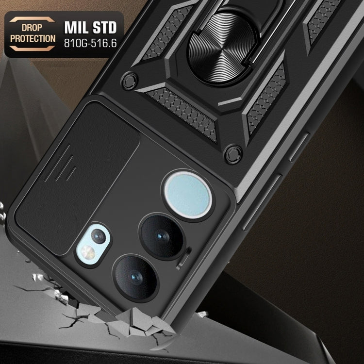 Sliding Camera Cover Design TPU+PC Phone Case, For vivo S17 Pro 5G/V29 5G, For vivo V25 5G/V25e 4G/X80 Lite 5G, For vivo T1 Pro