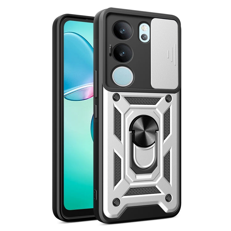 Sliding Camera Cover Design TPU+PC Phone Case, For vivo S17 Pro 5G/V29 5G, For vivo V25 5G/V25e 4G/X80 Lite 5G, For vivo T1 Pro