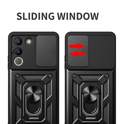 Sliding Camera Cover Design TPU+PC Phone Case, For vivo V29e Southeast Asian / Y200 5G, For vivo iQOO Z7 Pro 5G Global, For vivo V29e 5G Global