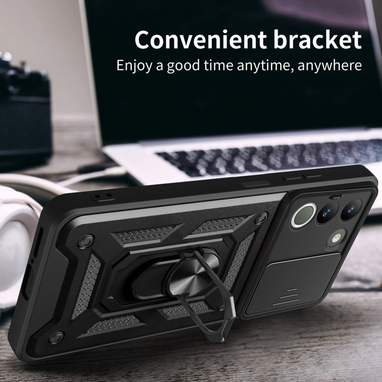 Sliding Camera Cover Design TPU+PC Phone Case, For vivo V29e Southeast Asian / Y200 5G, For vivo iQOO Z7 Pro 5G Global, For vivo V29e 5G Global