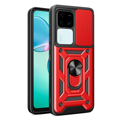 Sliding Camera Cover Design TPU+PC Phone Case, For vivo V30 Lite 5G India / Y100 IDN, For vivo Y200e 5G Global, For vivo V30 / V30 Pro