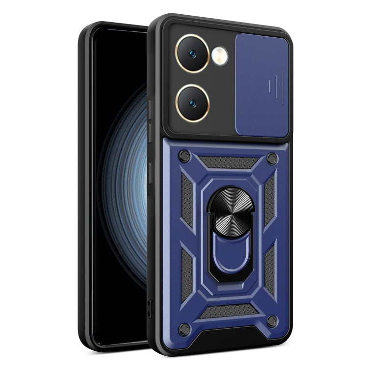 Sliding Camera Cover Design TPU+PC Phone Case, For vivo iQOO Z9x, For vivo iQOO Z9 Turbo 5G, For vivo Y03