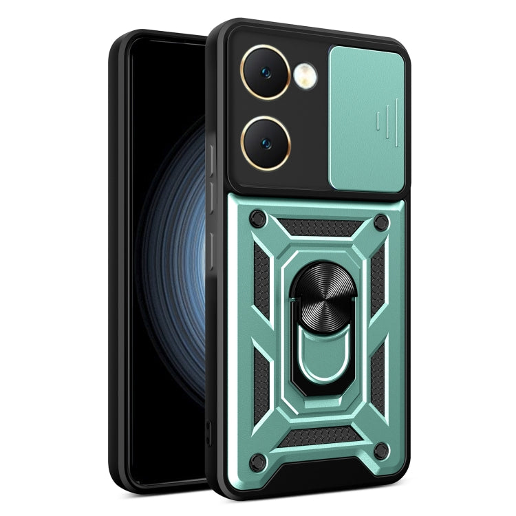 Sliding Camera Cover Design TPU+PC Phone Case, For vivo iQOO Z9x, For vivo iQOO Z9 Turbo 5G, For vivo Y03