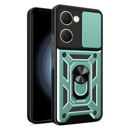 Sliding Camera Cover Design TPU+PC Phone Case, For vivo iQOO Z9x, For vivo iQOO Z9 Turbo 5G, For vivo Y03
