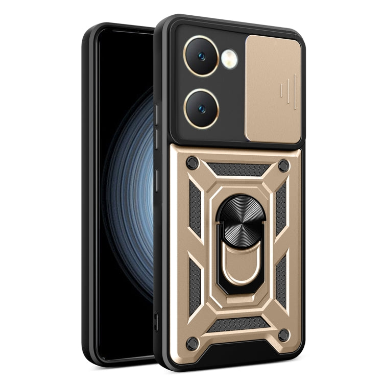 Sliding Camera Cover Design TPU+PC Phone Case, For vivo iQOO Z9x, For vivo iQOO Z9 Turbo 5G, For vivo Y03