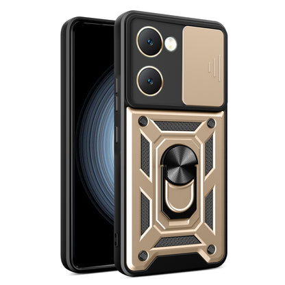 Sliding Camera Cover Design TPU+PC Phone Case, For vivo iQOO Z9x, For vivo iQOO Z9 Turbo 5G, For vivo Y03